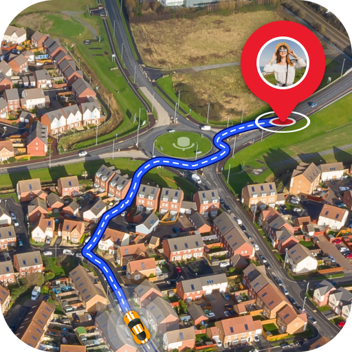 GPS Navigation Satellite Map