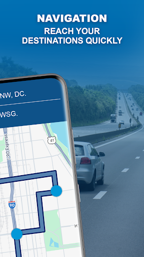 GPS Navigation: Road Map Route
